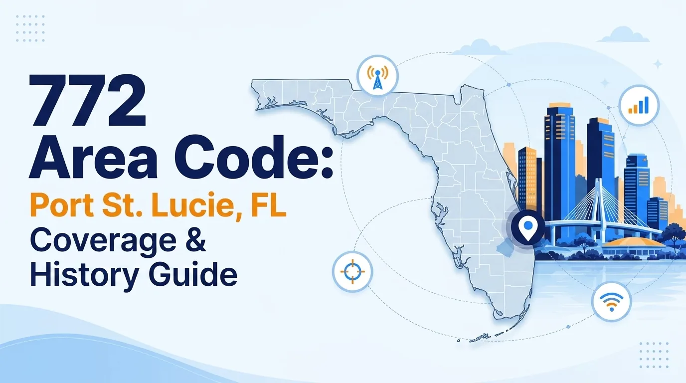 772 area code explained — Port St. Lucie, Florida coverage and history