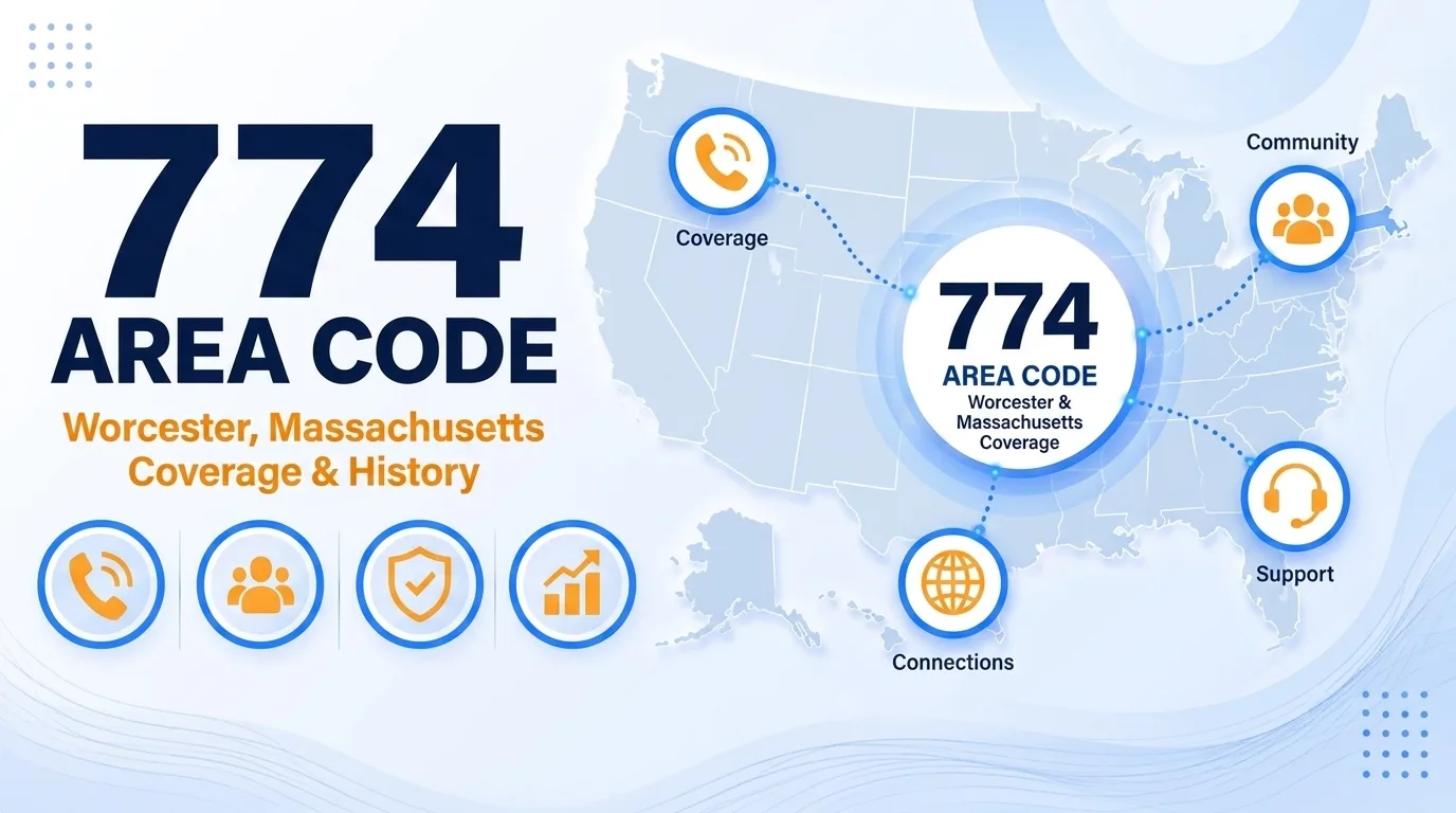 774 area code explained — Worcester, Massachusetts coverage and history