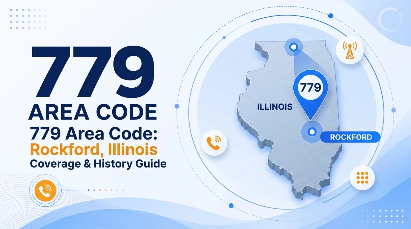 779 area code explained — Rockford, Illinois coverage and history