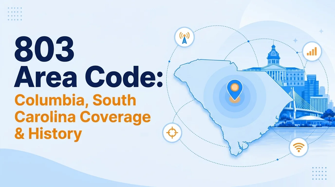 803 area code explained — Columbia, South Carolina coverage and history
