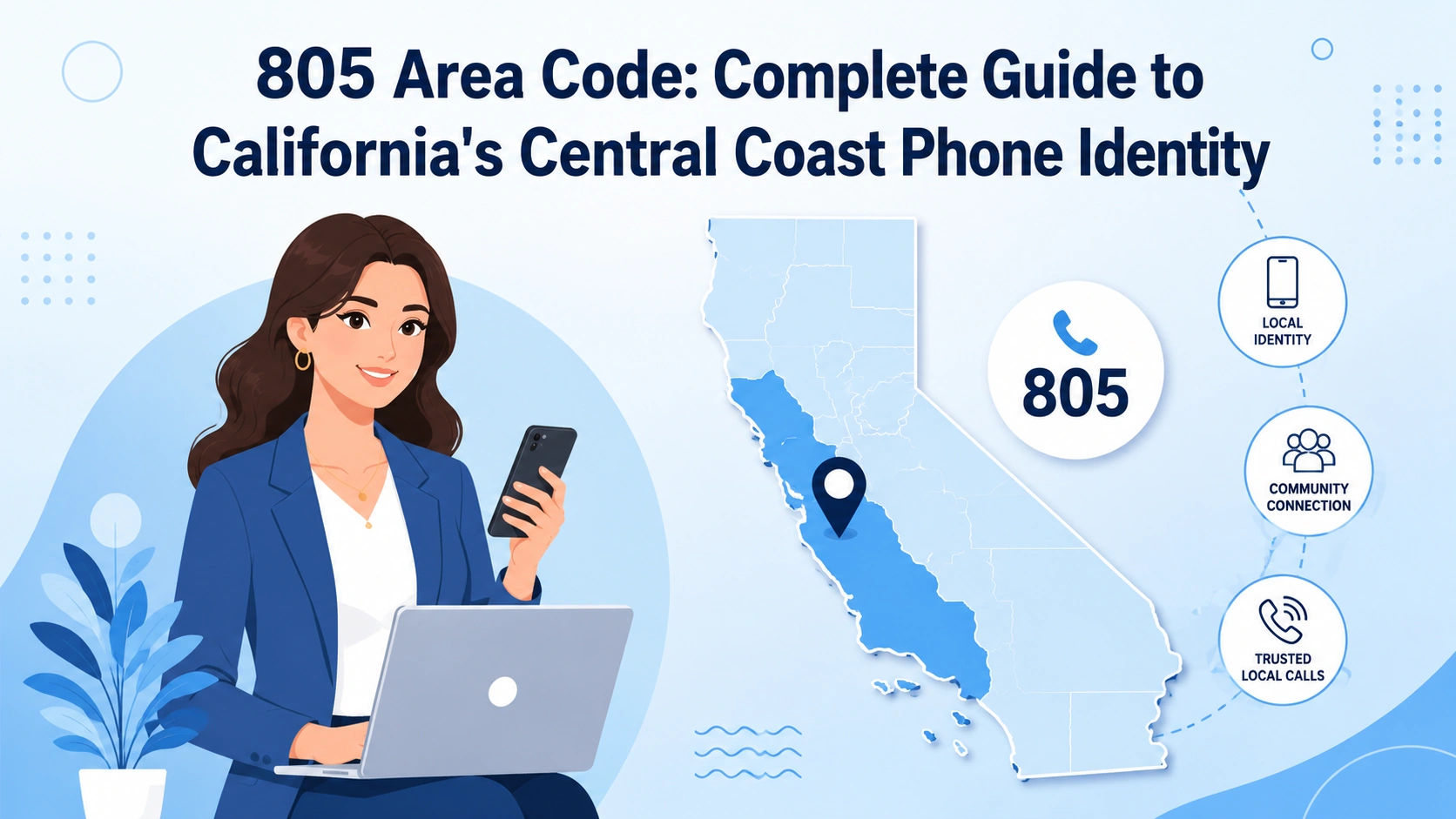 805 area code complete guide — California Central Coast local phone identity