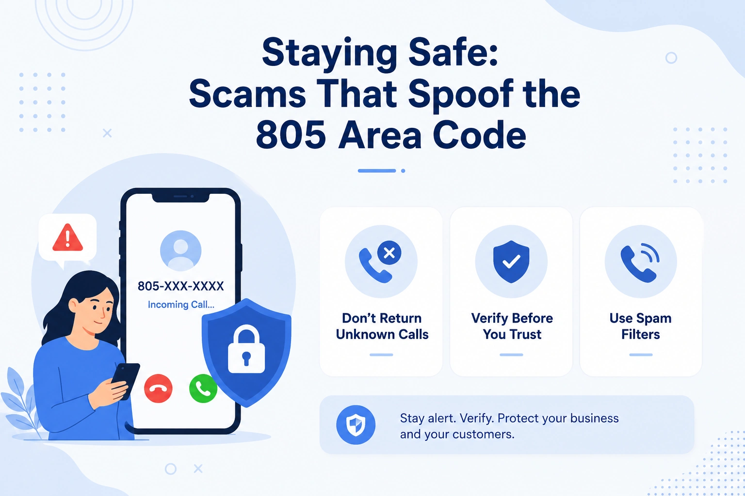 Staying safe from scams that spoof the 805 area code — California Central Coast protection tips
