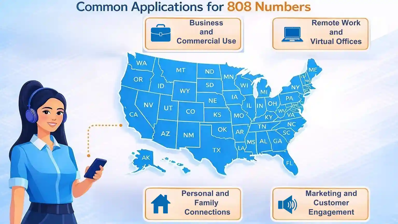 Common Applications for 808 Numbers