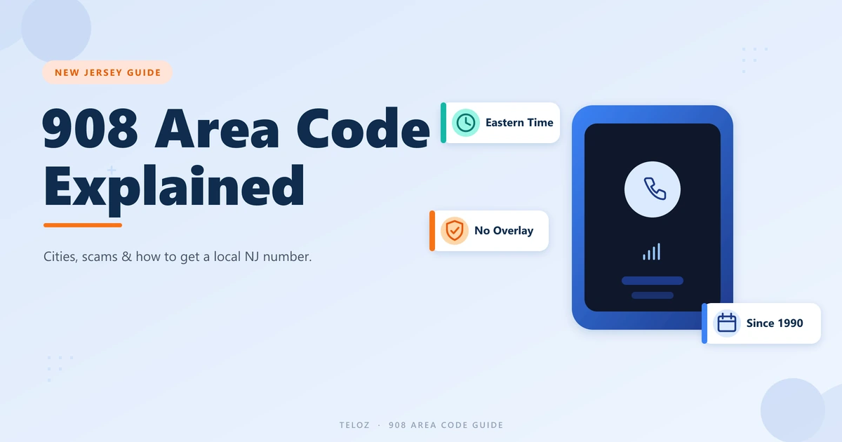 908 area code New Jersey complete guide cover graphic