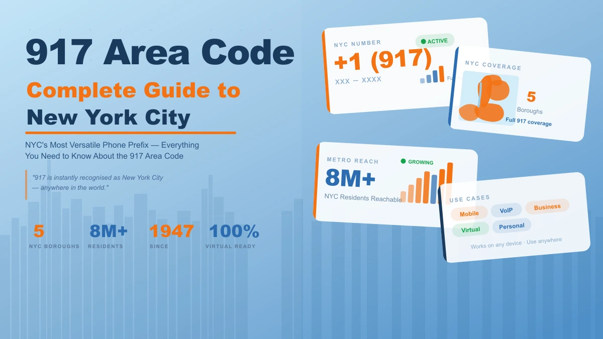 917 area code complete guide — New York City five boroughs phone number