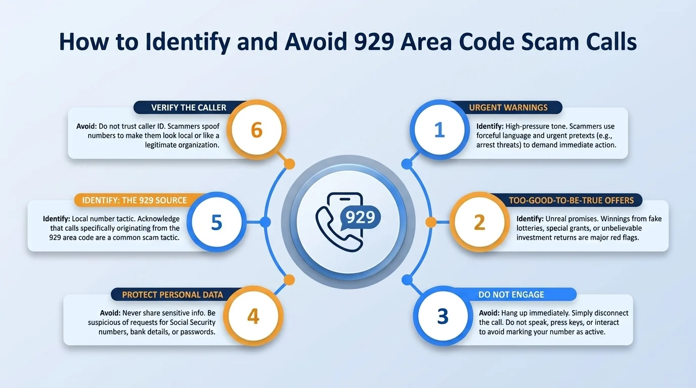 How to identify and report 929 area code scam calls — recognize caller ID spoofing and report to the FTC