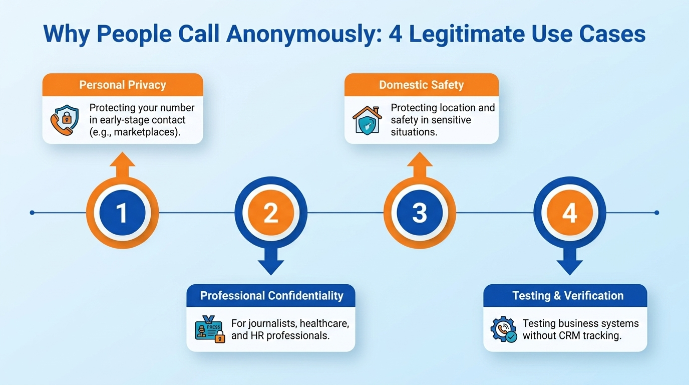 Why People Call Anonymously: 4 Legitimate Use Cases