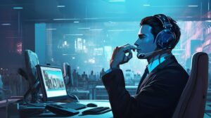 call center agent using AI technology