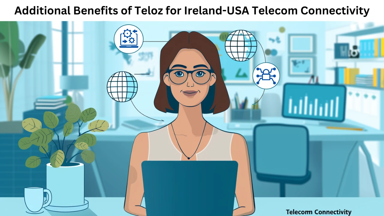 Additional Benefits of Teloz for Ireland-USA Telecom Connectivity 