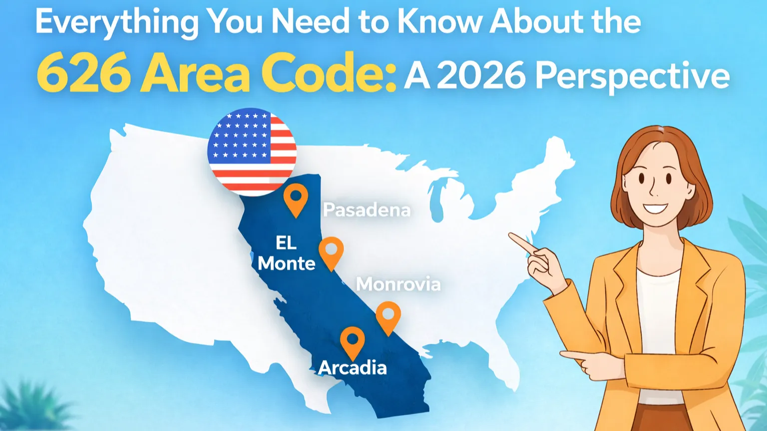 626 Area Code: Cities 2026 Map Guide Get Yours via Teloz